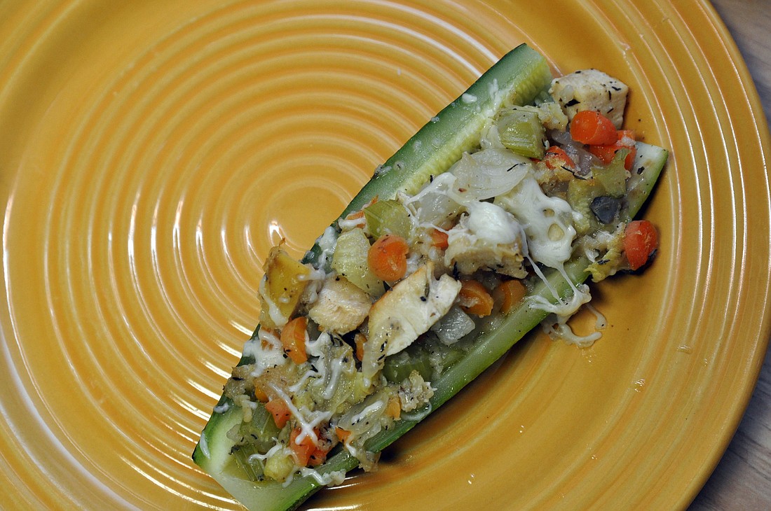 Stuffed zucchini PHOTO BY SHANNA FORTIER