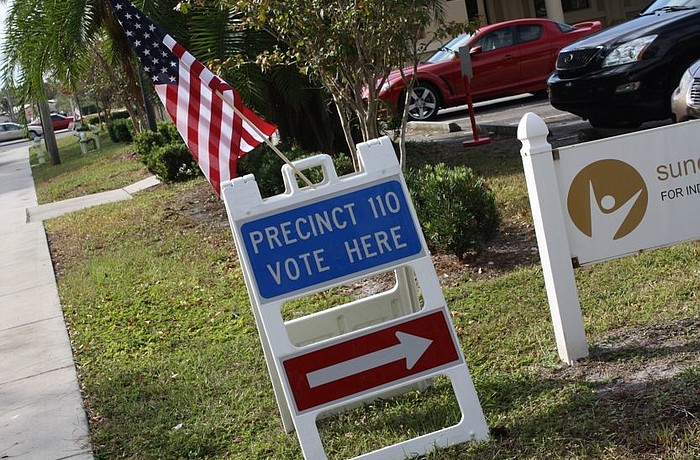 Poll workers at Precinct 110 on Fruitville Road said they've seen a steady stream of voters all morning.