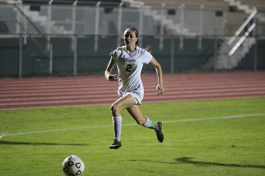 Flagler Palm Coast's Sarah DiLoreto had three assists. (Photo by Andrew O'Brien)