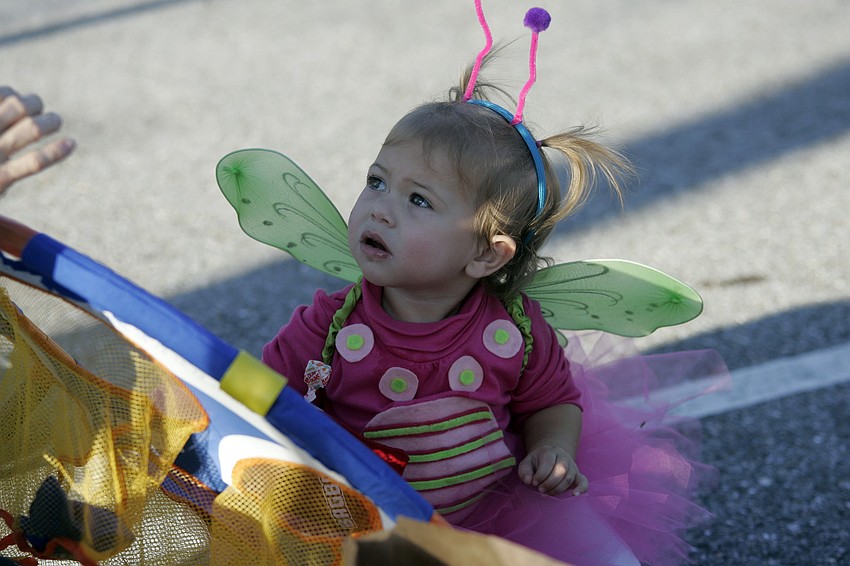 Baylee Kate Ramage, 16 months, made a beautiful butterfly.