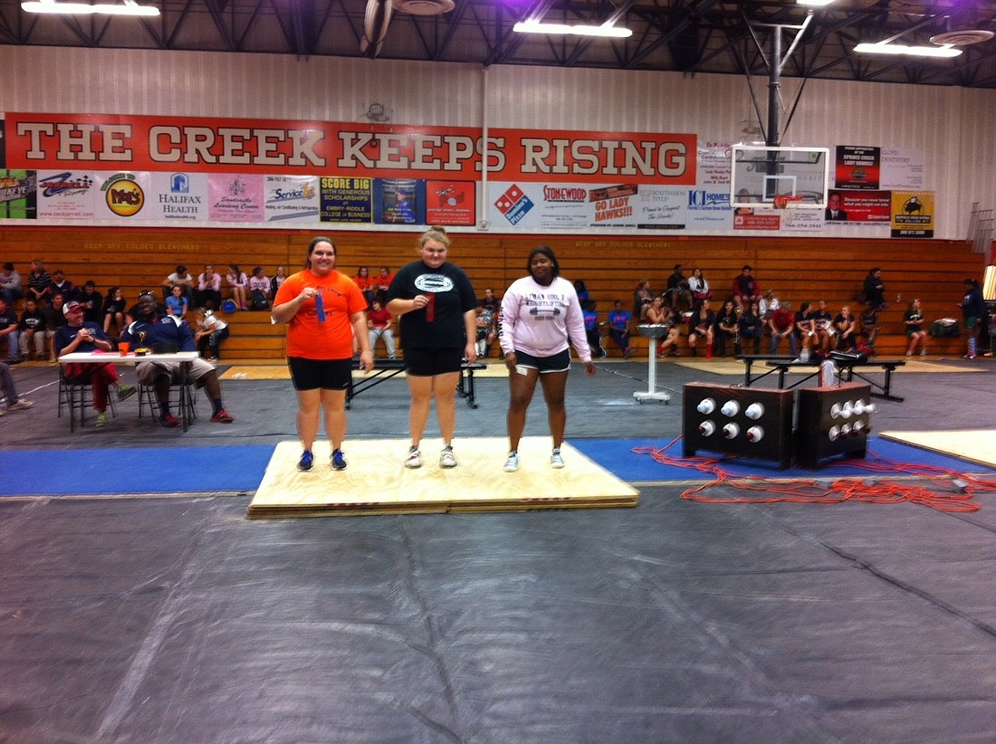 Matanzas junior Kayla Short took second place at sectionals, in the unlimited weight class. (Courtesy photo)