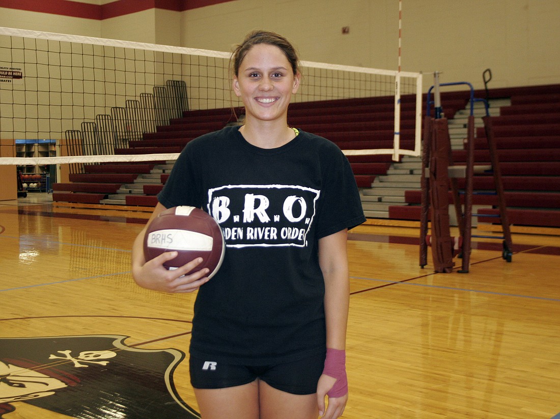 Kaleigh Jaco is Braden River's floor captain and is the emotional leader of the team.