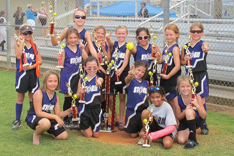 The Suncoast Storm 02 travel softball team formed in December 2009.