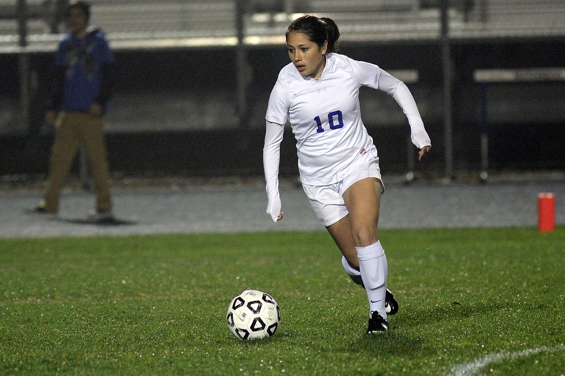 Karen Rodriguez scored the only goal in the game. PHOTOS BY SHANNA FORTIER