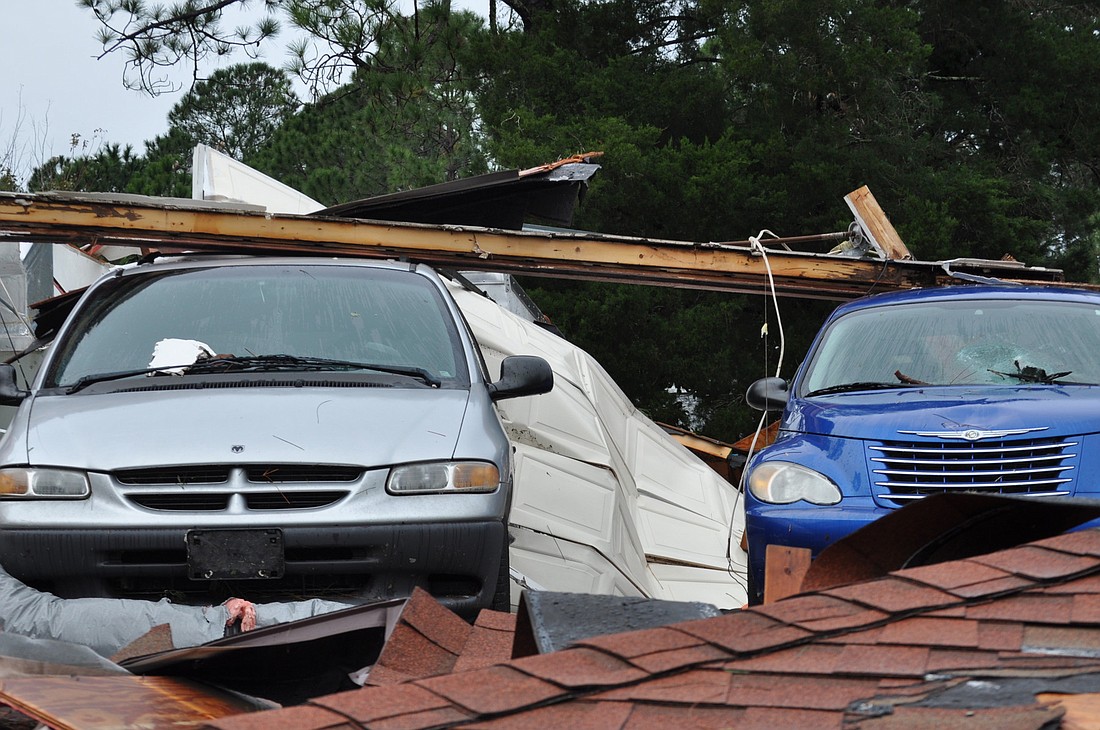 A home damaged by Palm Coast's Dec. 14, 2013 tornado (File photo by Jonathan Simmons)