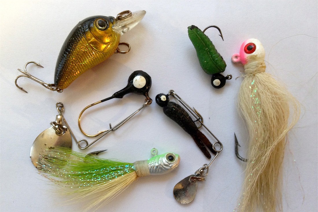 Small jigs and lures are popular for catching crappie. (Photo by Jonathan Simmons)
