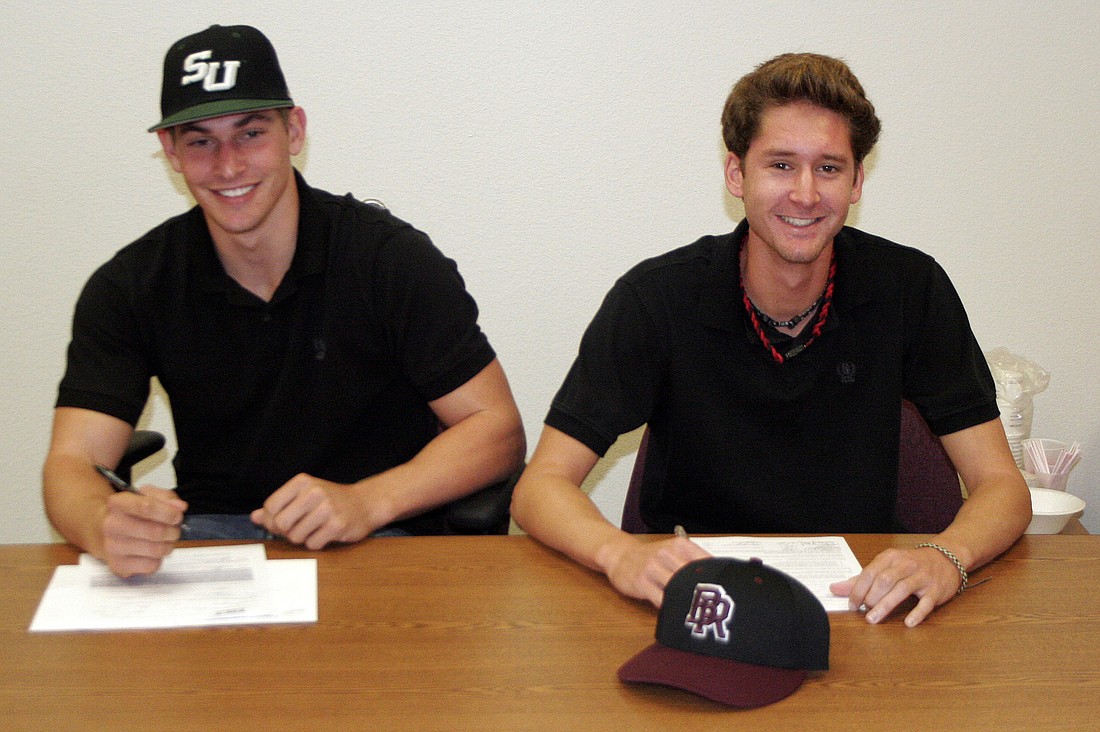 Garrett Russini will play at Stetson University, while Jerrod Leinhauser will head to Florida Institute of Technology.