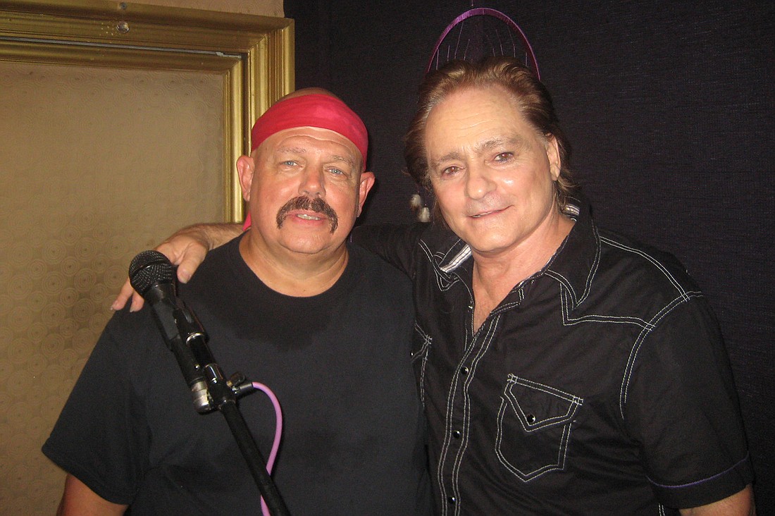 Donny Vosburgh, left, with Jefferson Airplane founder Marty Balin