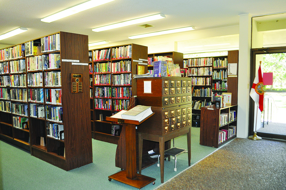 The Longboat Library currently has 18,000 to 20,000 titles in stock, including fiction and non-fiction, mysteries, biographies and a collection of audio books.