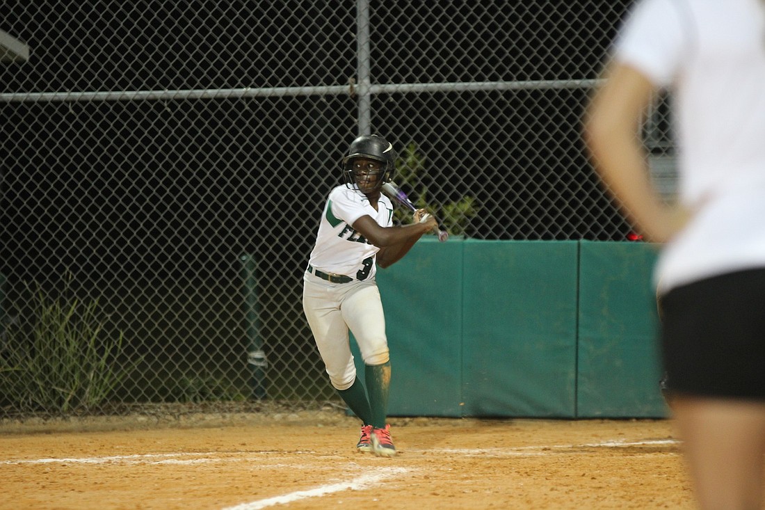 Flagler Palm Coast outfielder C.C. Smith smacked the game-tying hit and scored the game-winning run on Thursday. (Photos by Andrew O'Brien)