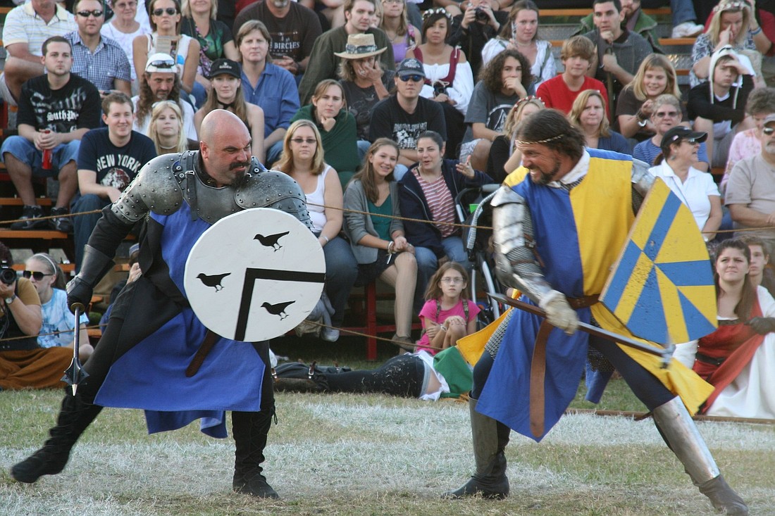 King Arthur and the Knights of the Round Table will entertain, educate and sword fight until Sunday, Nov. 21.
