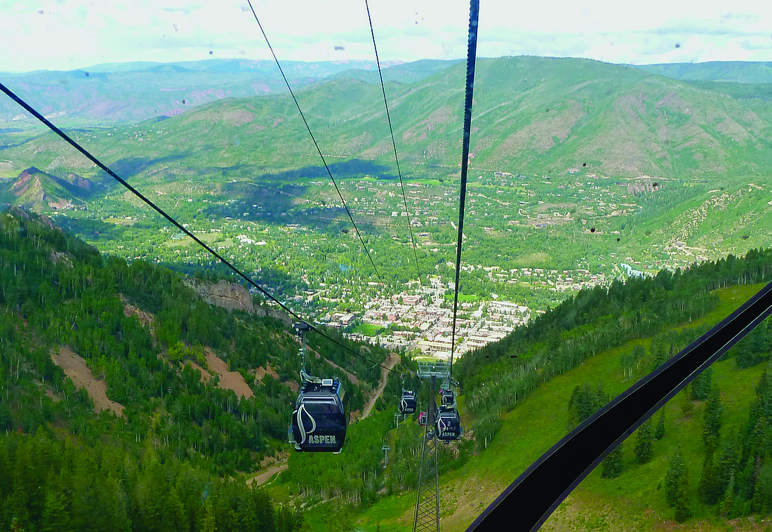 A ride on the Silver Queen gondola provides a spectacular view of Aspen, Colo.