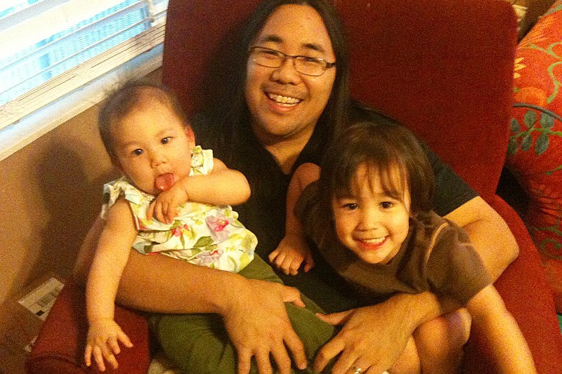 No. 36: Holding both kids at the same time.