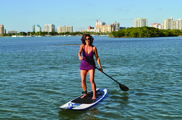 When Epstein first got her board, she went paddleboarding almost every day.