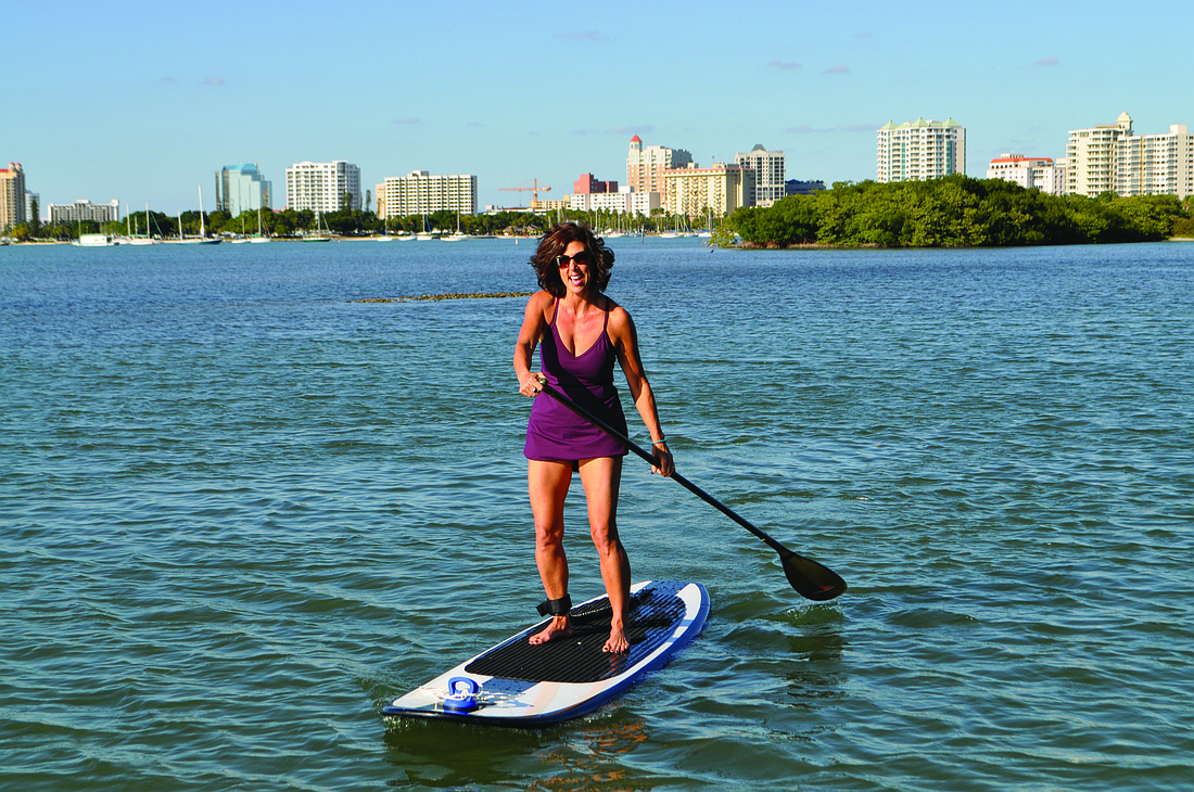 When Epstein first got her board, she went paddleboarding almost every day.