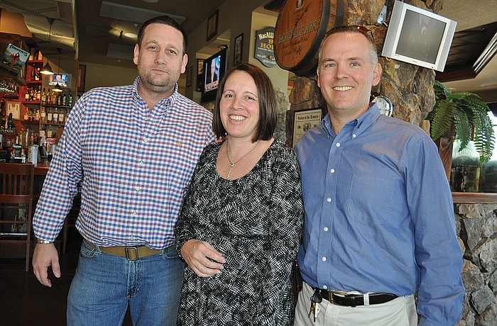 Malcolm and Karen Ronney with Patrick Wright