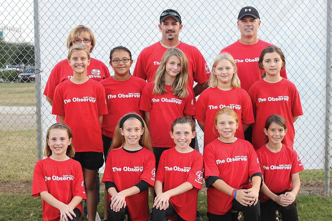 The East County Observer 10U softball team finished the season with a 9-5-1 record and advanced to the league championship Nov. 20.