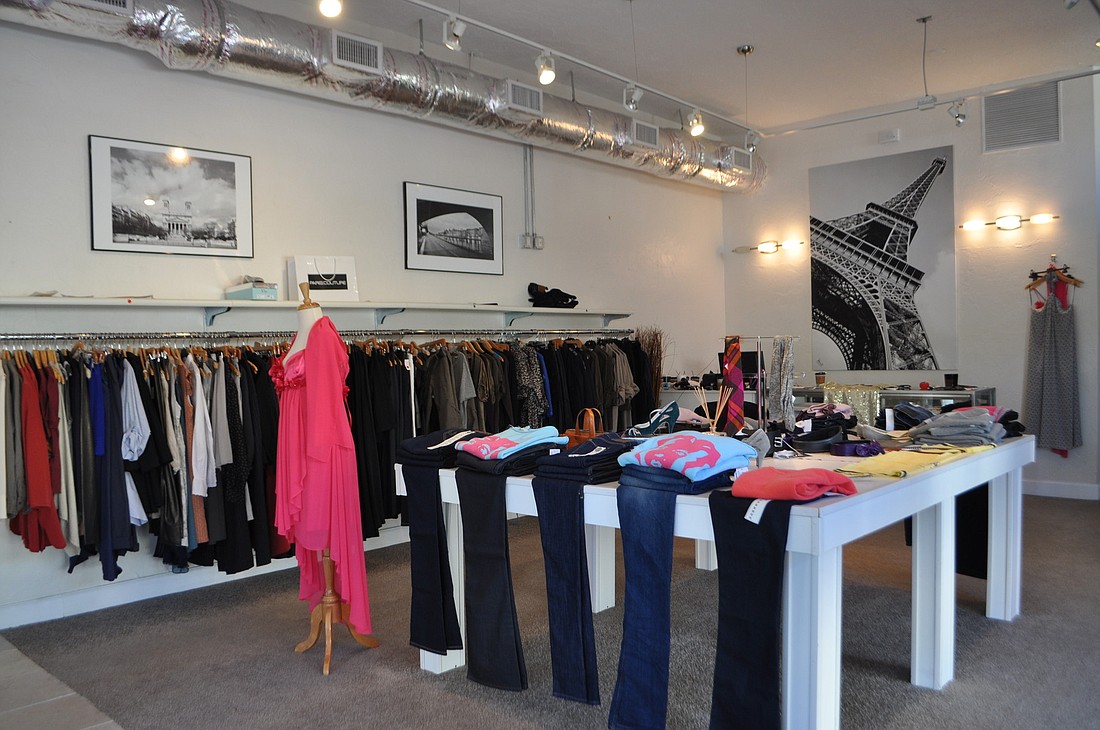 Paris Couture carries clothing by Parisian designers such as Les Petites and Dimensions.