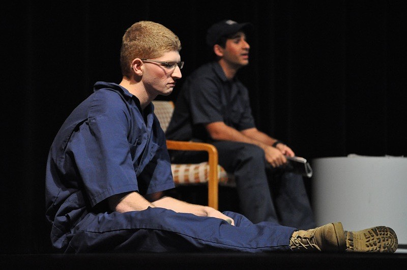 Zachary Zimmer, who plays Jim Hill, complains about having to work in the summer heat.