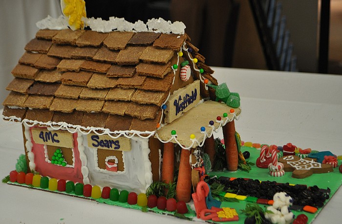 The winning gingerbread house, made by Lyndsy McDonald and Crista Cotton from Pastries by Design, was modeled after Sarasota Square Mall.