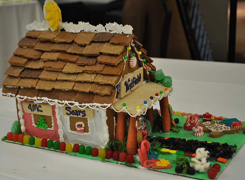 The winning gingerbread house, made by Lyndsy McDonald and Crista Cotton from Pastries by Design, was modeled after Sarasota Square Mall.