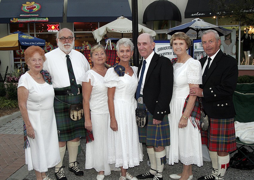 The Sarasota Scottish Country Dancers performed during the event.