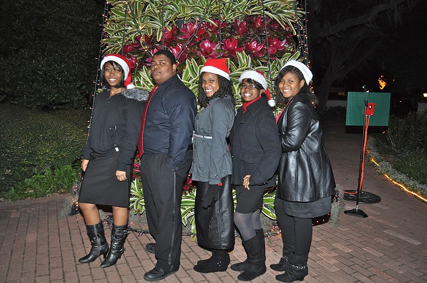 Westcoast School students Adar Pitts, Charles Martin III, Alyssa White, Amber Myers and Mikayla Fedd