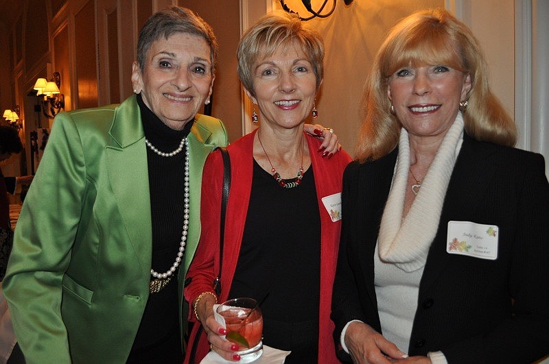 Audrey O'Leary and Karen Guardino made sure to welcome Judy Kane, who just moved to the area from New Jersey.