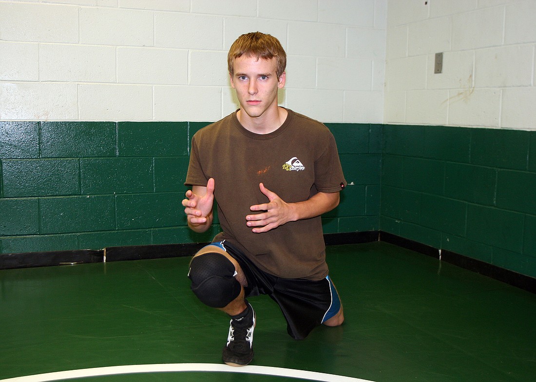 Jacob Soles earned the title of the Mustangs' Most Outstanding Wrestler.