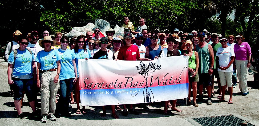 The 2010 Sarasota Bay Watch Sister Keys cleanup drew 80 volunteers.
