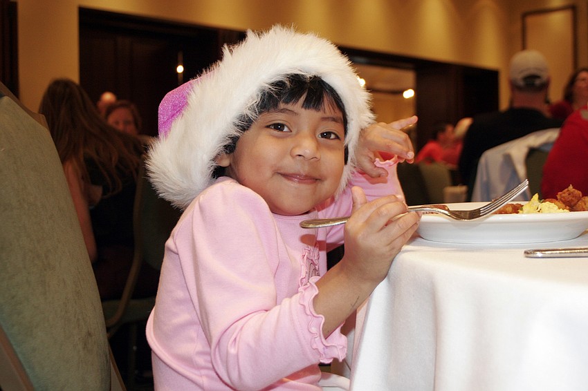 Four-year-old Claire Schmalzer asked for a princess for Christmas.