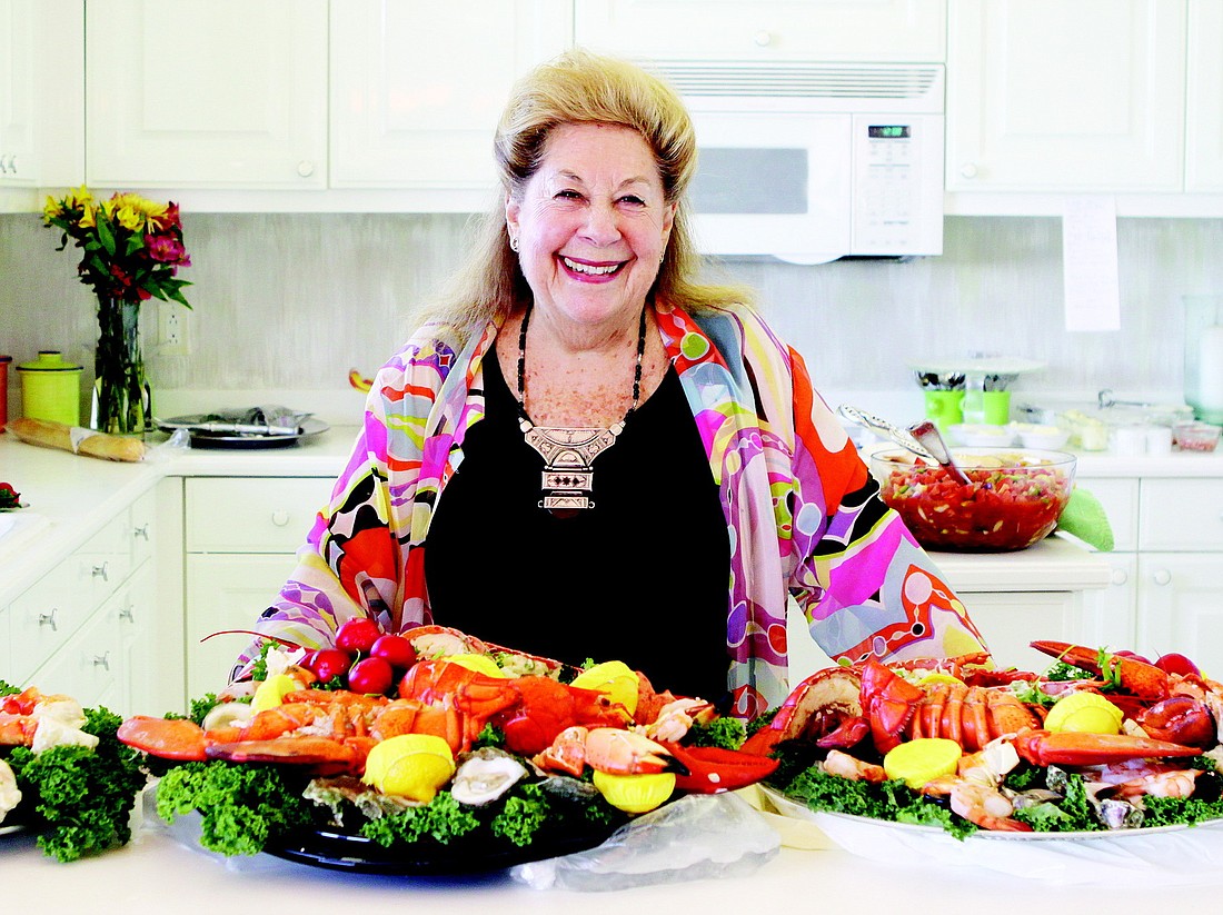 Guest food editor Lois Scheyer and her famous seafood platters