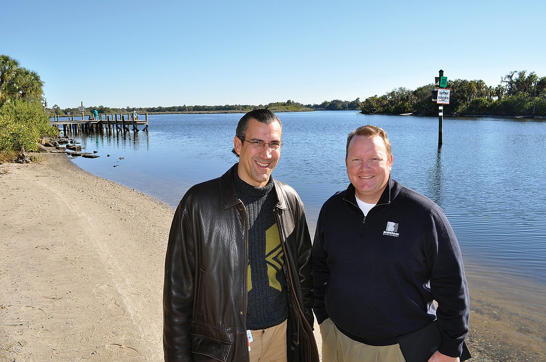 Manatee County Project Manager David Gustafson and Benderson Development's Paul Blackketter couldn't be more excited about making the area a destination for rowers.