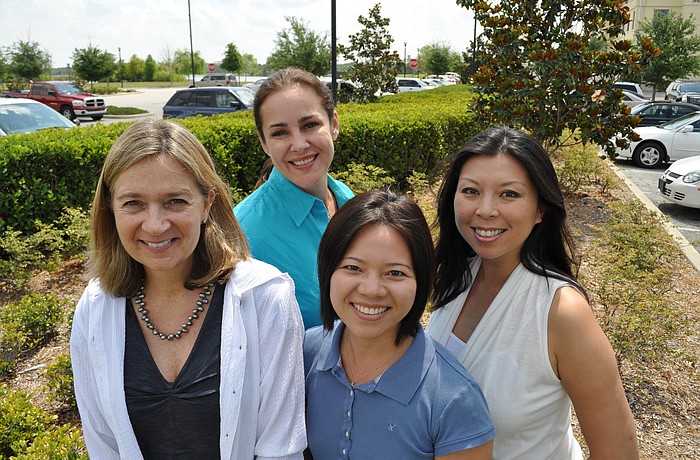 Patricia Wilson, Tara Raven, Ngan Gilkison and Jaden Hair are eager to educate the public about organic, sustainable farming.