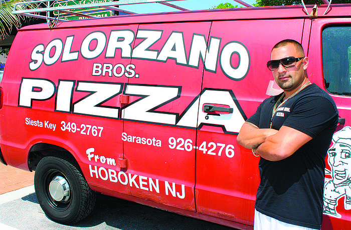 Phil Solorzano, co-owner of Solorzano Bros. Pizzeria, said his shop's van is a valuable marketing tool.