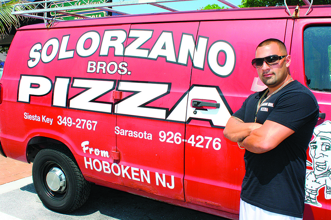 Phil Solorzano, co-owner of Solorzano Bros. Pizzeria, said his shop's van is a valuable marketing tool.
