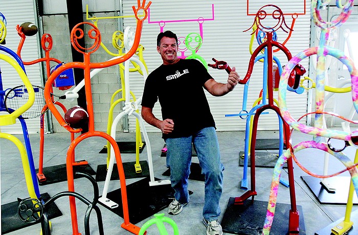 Scott Gerber's Tude Dudes company has made 120 different aluminum dudes since July 1.