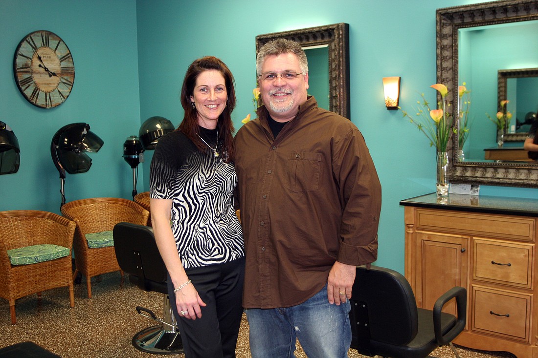 Shelly and Mark Gutowski offer a wide variety of hair-styling and other services at Boutique Out East Salon & Spa.