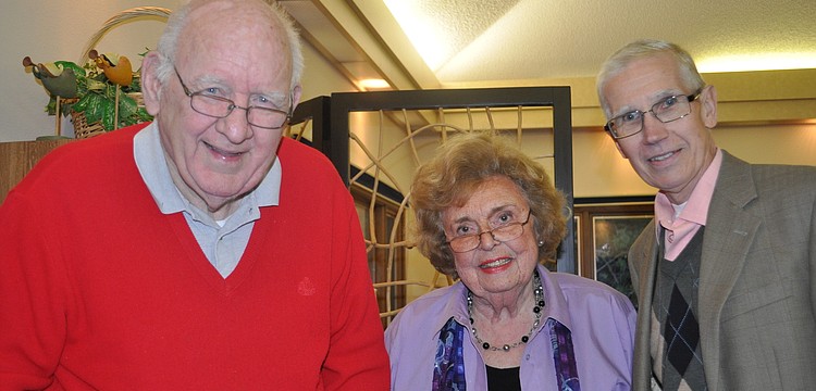 Bob and A.J. McFarlin with the Rev. David Danner