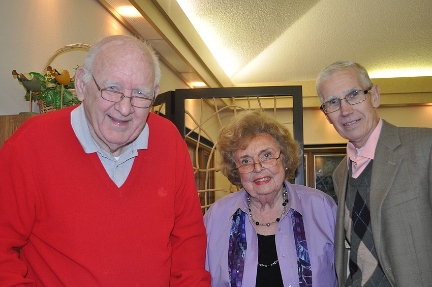 Bob and A.J. McFarlin with the Rev. David Danner
