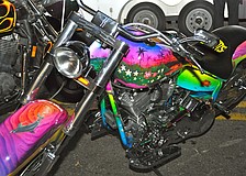 Bikes of every color and style took over Main Street.
