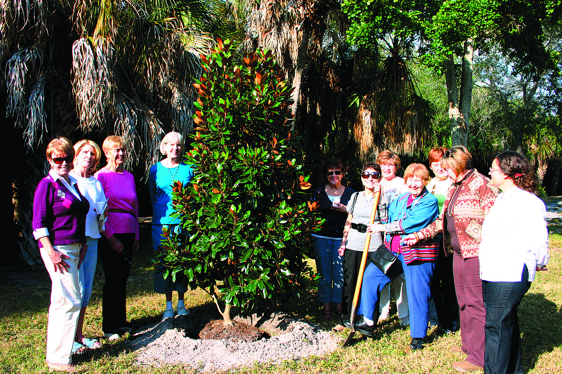 The Garden Club planted a southern magnolia at last yearÃ¢â‚¬â„¢s event.