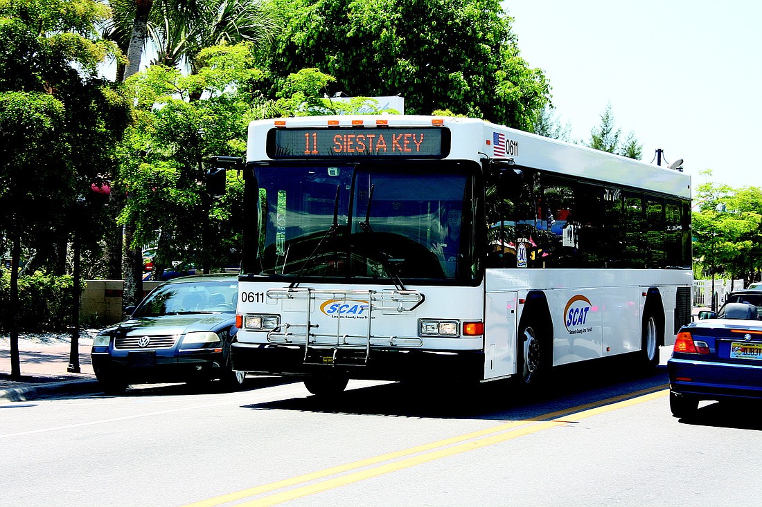 Regular SCAT buses now serve Siesta Key from Siesta Drive to Stickney Point Road. By mid-year, only trolley-type vehicles will be seen on all routes on the Key.