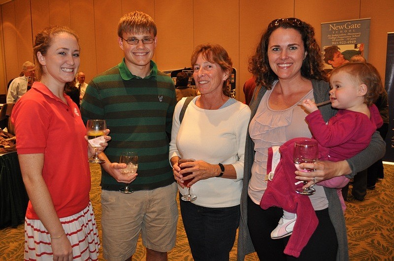 Out-of-Door Academy seniors Amelia Cotter and Tim Dobosz are pictured with Lynda Carver and Jenna and Avery Carver.