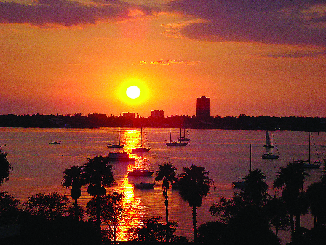 Edward D'Agostino submitted this sunset photo, overlooking Sarasota Bay.