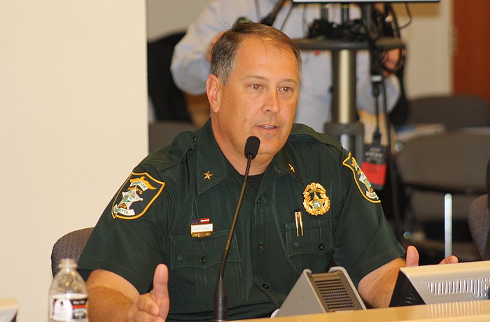 Sheriff Tom Knight attributes the reduction in crime to his deputies' efforts in capturing habitual offenders.