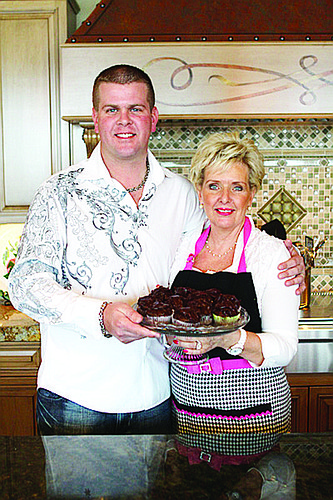 James Arnsby and his mother, Guest Food Editor Ricky Newkirk