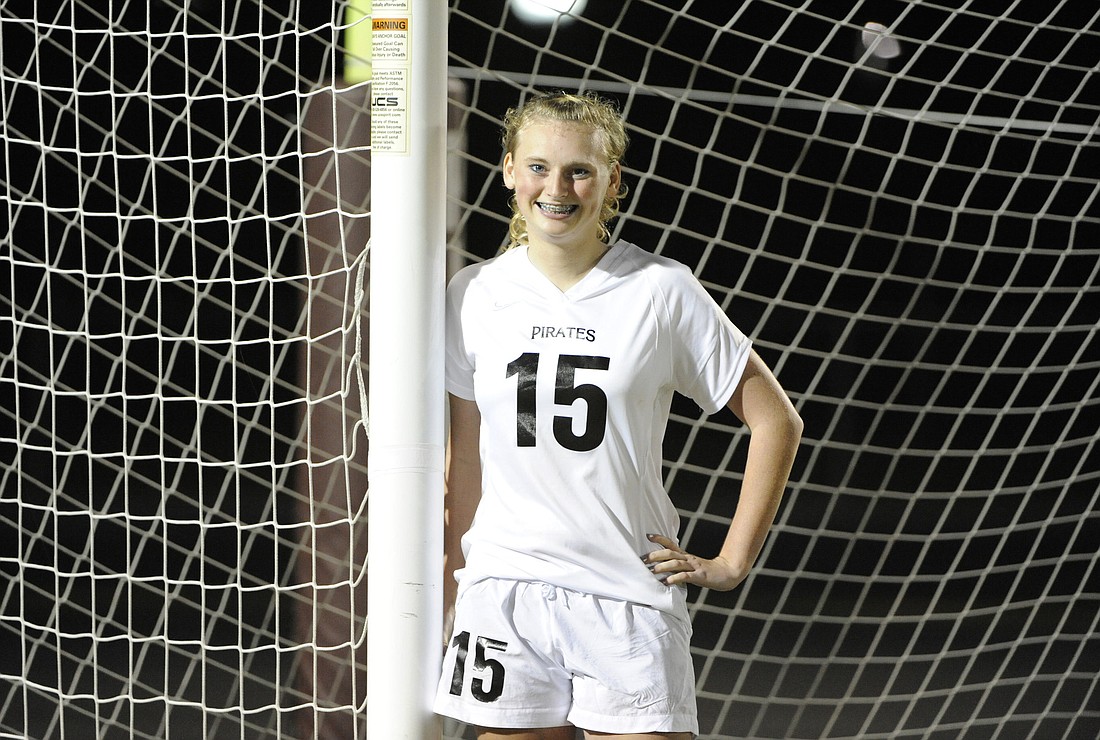 Lindsey Seifert leads the Lady Pirates in goals this season with 12.