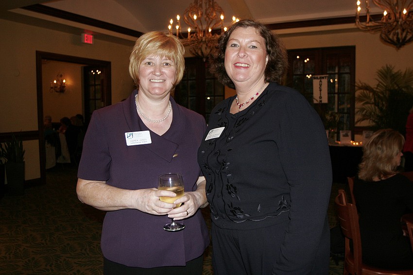 Manatee Chamber of Commerce Communications Director Karen Jones and Membership Representative Marianne Goldrainer