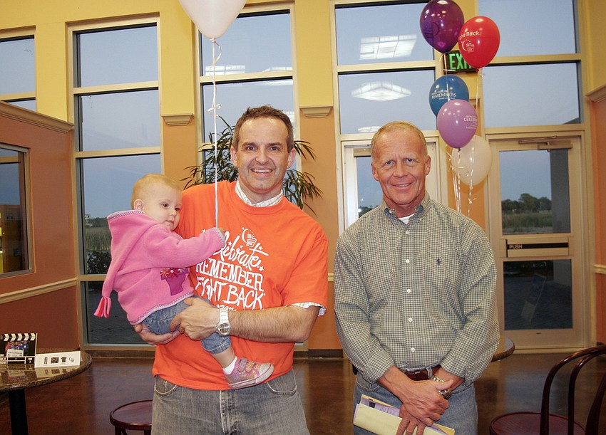 Lakewood Ranch Running Club vice president Stefan Thoenes, pictured with his daughter, Ayva, 16 months, and president Jim Nelson are trying to set up a team this year.